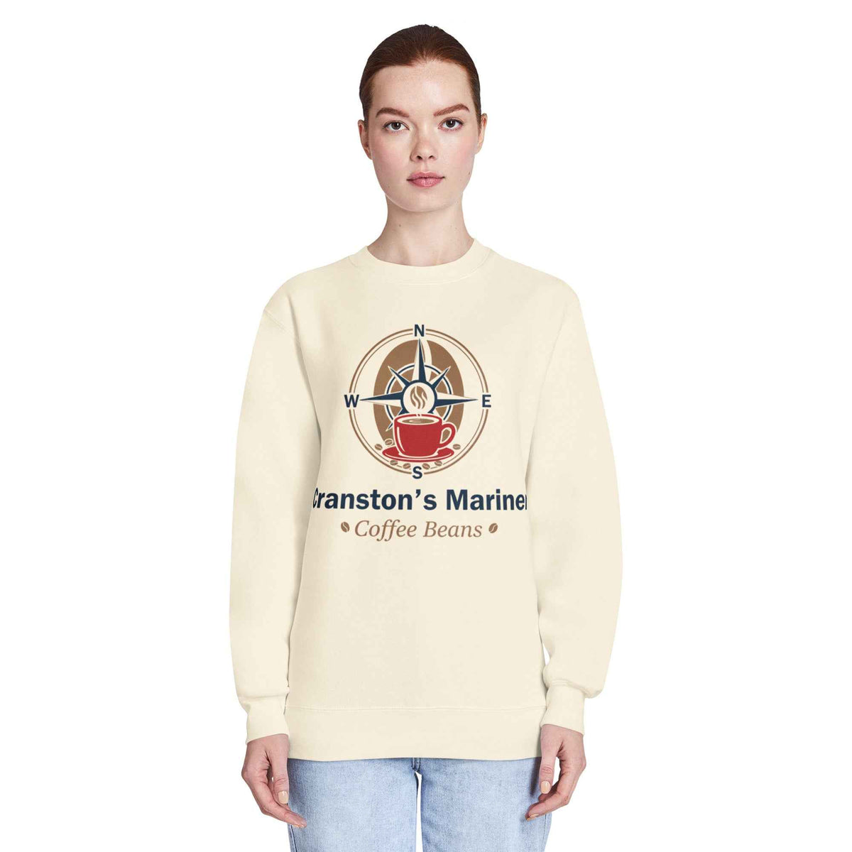 Unisex Premium Crew Neck Sweatshirt by Cranston Bean Mariner